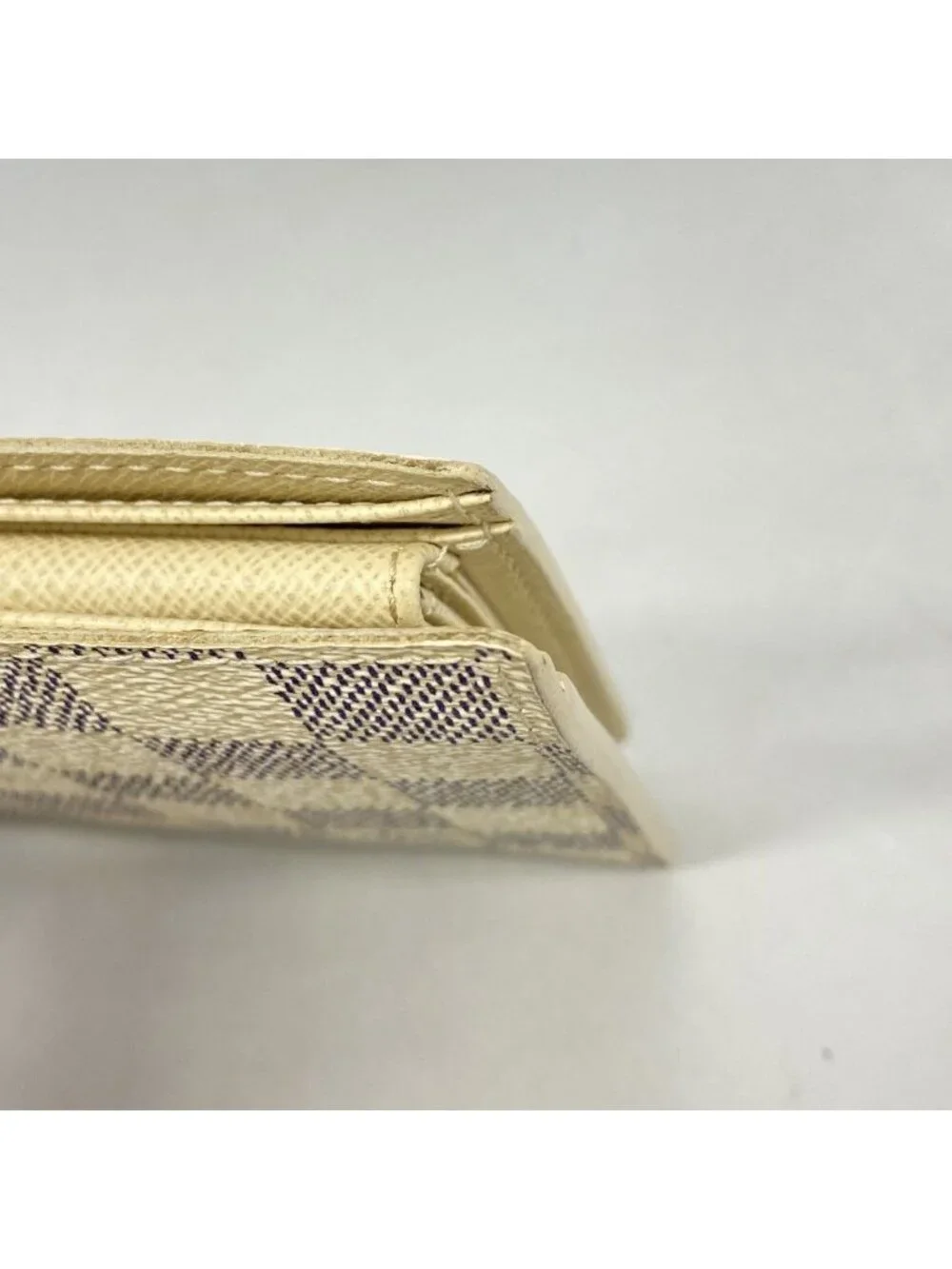 Louis Vuitton Wallet Damier Azur Portefeuille Marco White